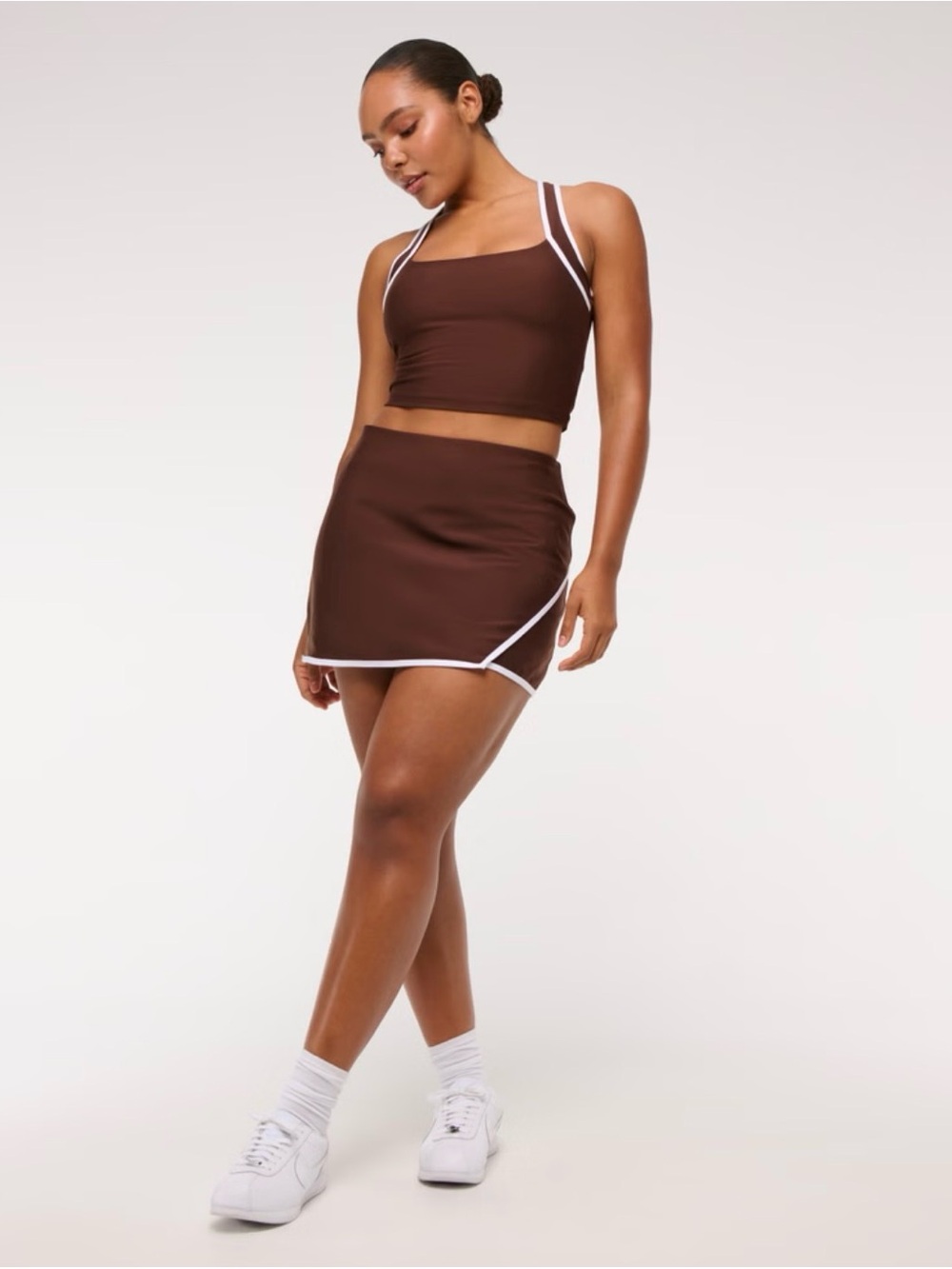 A&F YPB sculptLUX Lined Asymmetrical Wrap Skirts